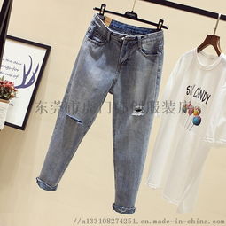 低價(jià)牛仔褲清便宜韓版牛仔褲處理幾元女裝褲子 ,東莞市虎門韓創(chuàng)服裝店